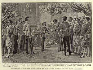 Investiture du nouveau prince héritier de Siam à la légation siamoise, South Kensington - Alexander Stuart Boyd
